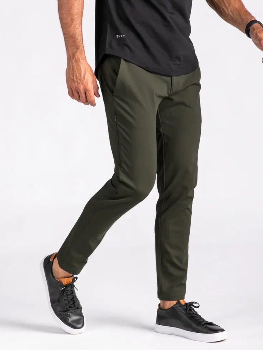 BYLT Everyday Performance Wear Pants Dark Olive size small